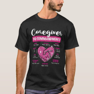 Verzorger 10 Geboden Verzorging Leven Verpleegster T-shirt