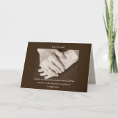 Verzorger Bedankt voor een man (Voorkant)