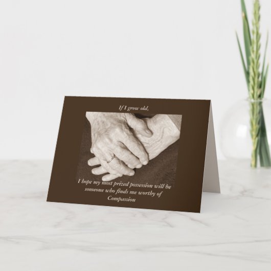 Verzorger Bedankt voor een man (Voorkant)