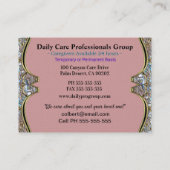 Verzorger Carrie Birdy Helper Visitekaartje (Achterkant)