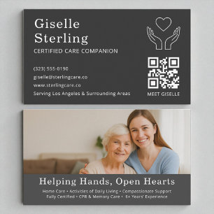 Verzorger Companion Support QR Code Elder Visitekaartje