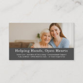 Verzorger Companion Support QR Code Elder Visitekaartje (Achterkant)