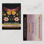 Verzorger fladdert noodzakelijke hulp visitekaartje (Voorkant / Achterkant)