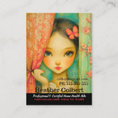 Verzorger helpt betrouwbaar mededogen visitekaartje (Voorkant)