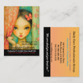 Verzorger helpt betrouwbaar mededogen visitekaartje (Voorkant / Achterkant)