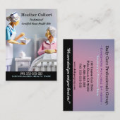 Verzorger helpt u professioneel visitekaartje (Voorkant / Achterkant)