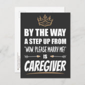 Verzorger is de ultieme aantrekkingskracht. Grappi Briefkaart (Voorkant / Achterkant)