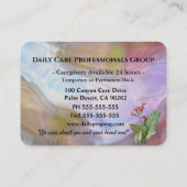 Verzorger Karina Beautiful Floral Professional Visitekaartje (Achterkant)