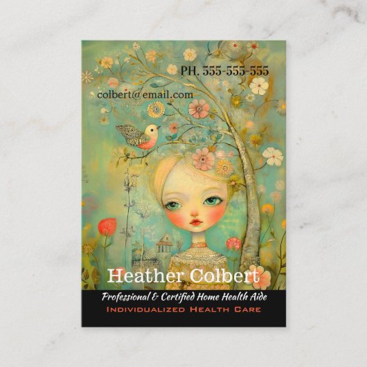 Verzorger Little Bird Helpende Handen Visitekaartje (Voorkant)