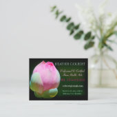 Verzorger Lotus Bulb Flower Happy Professional Visitekaartje (Staand voorkant)
