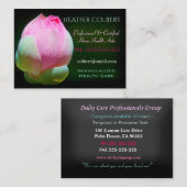 Verzorger Lotus Bulb Flower Happy Professional Visitekaartje (Voorkant / Achterkant)