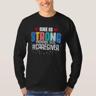 Verzorger Spreuken Bijbelvers Citaten Religieus Ca T-shirt
