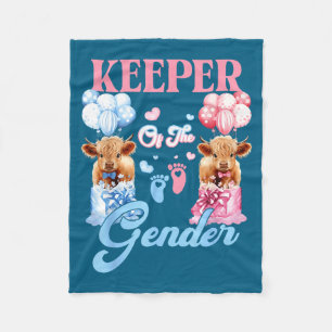 Verzorger van het geslacht vaars of stierbaby fleece deken