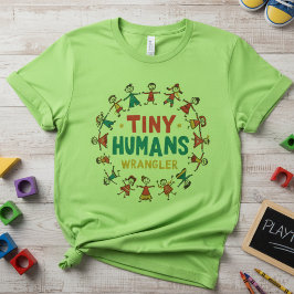 Verzorger van Kleine Mensen — Schattige Basisschoo T-shirt