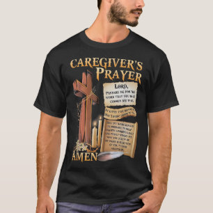 Verzorgers Gebed Christelijk Kruis Geloof Hoop Lie T-shirt