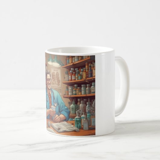 Verzorging en cafeïnehoudende Mok: uw dagelijkse d Koffiemok (Voorkant rechts)