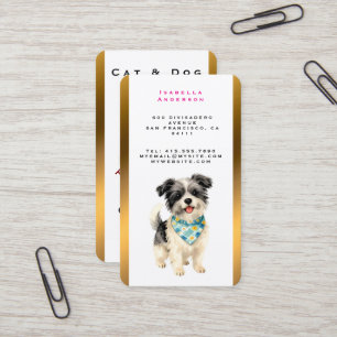 Verzorging Hond Gepersonaliseerde Luxe Trendy Coll Visitekaartje