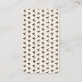 VERZORGING INSTRUCTIES Boho Whimsical Line Art Visitekaartje (Achterkant)