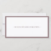 Verzorging na wenkbrauwen microblading Zilver Roze Bedankkaart (Achterkant)