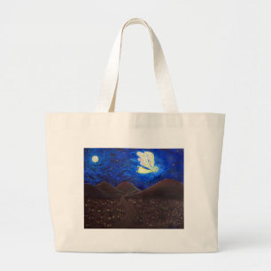 Verzorging van de Soul Guardian Angel Custom Canva Grote Tote Bag