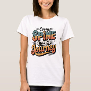 Verzorging van de wervelkolom en lichaamsuitlijnin t-shirt