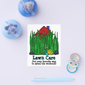 Verzorging van gazons. Grasmaien. Tuinontwerper. P Flyer (Enkel)