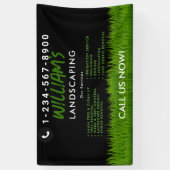 Verzorging van gazons, landschapsarchitectuur, maa spandoek (Verticaal)