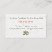 Verzorging van gazons of landschapsarchitectuur visitekaartje (Achterkant)