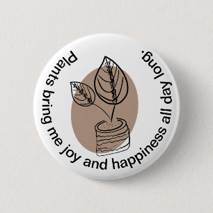 Verzorging van gebedplanten, een mooi huisplantje ronde button 5,7 cm