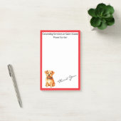 Verzorging van huisdieren Gepersonaliseerde Goud E Post-it® Notes (Kantoor)