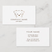 verzorging van huisdieren | Honden lopen | Kleine  Visitekaartje (Voorkant / Achterkant)