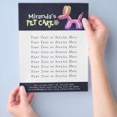 Verzorging van huisdieren Zitten Baden Verzorging  Flyer (Hand)