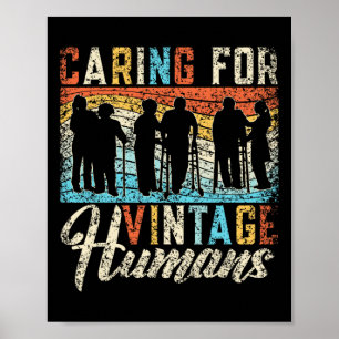 Verzorging voor Vintage mensen Verpleegkundigen Ge Poster