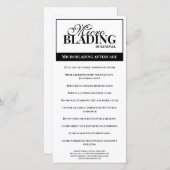 Verzorging Wenkbrauwen Eenvoudig Zwart Wit Instruc Bedankkaart (Voorkant / Achterkant)