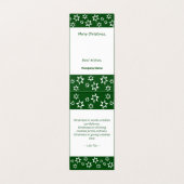 Verzorgingsdienst Gazon Wit-Groene Kerststerrenkaa Kaart (Binnenkant ongevouwen)