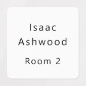 Verzorgingshuis Bewoner Naam Kamer Nummer Labels (Design 2)