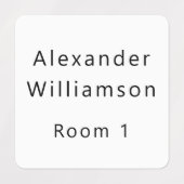 Verzorgingshuis Bewoner Naam Kamer Nummer Labels (Design 1)