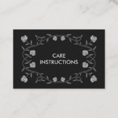VERZORGINGSINSTRUCTIES Chique Elegant Roos Lijst B Visitekaartje (Voorkant)