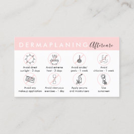 Verzorgingsinstructies na Dermaplaning Visitekaartje