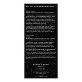 Verzorgingsinstructies Piercing Modern Reclamekaart (Achterkant)