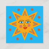 Verzorgingsinstructies Sparkling Sun Schattige Cha Vierkante Visitekaartje (Voorkant)