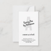 Verzorgingsinstructies voor Epoxy Pen Notitiekaartje (Achterkant)