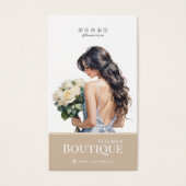 Verzorgingskaart voor bloemen Hangerkaart bloemist Visitekaartje (Voorkant)