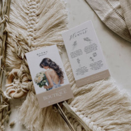 Verzorgingskaart voor bloemen Hangerkaart bloemist Visitekaartje