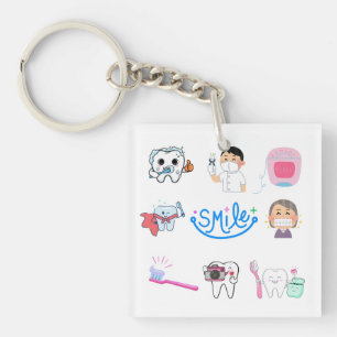 Verzorgingssleutelhanger voor tanden sleutelhanger