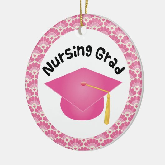 Verzurend Afstuderen Roze Gift Ornament (Links)