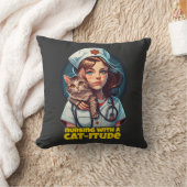 Verzurend met kat-omvang: De perfecte feline-Inspi Kussen (Deken)