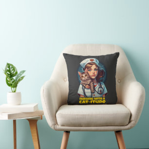 Verzurend met kat-omvang: De perfecte feline-Inspi Kussen