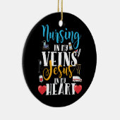 Verzuring in Mijn veinen Christelijke RN verpleegs Keramisch Ornament (Rechts)