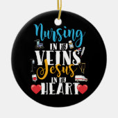 Verzuring in Mijn veinen Christelijke RN verpleegs Keramisch Ornament (Voorkant)